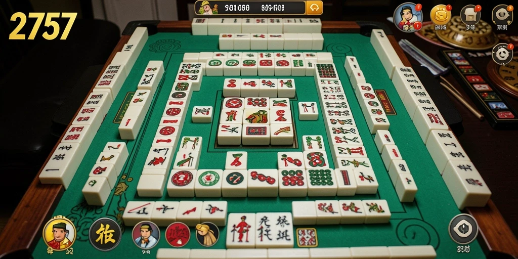 Screenshot utama 2757 menunjukkan gameplay Mahjong yang mengasyikkan.