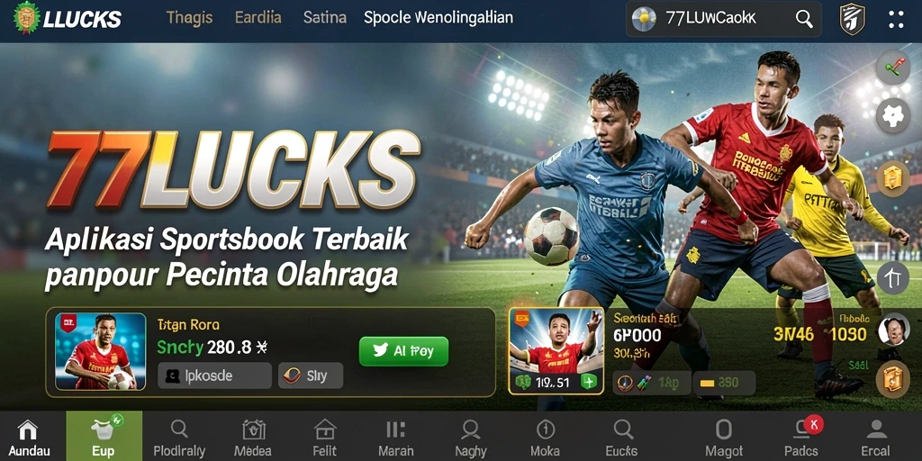 Screenshot gameplay 77LUCKS menampilkan pengalaman taruhan olahraga yang mengasyikkan.