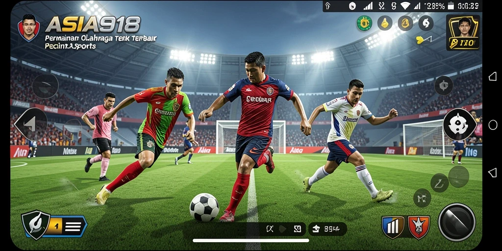 Tampilan gameplay menegangkan di ASIA918 dengan aksi olahraga seru.