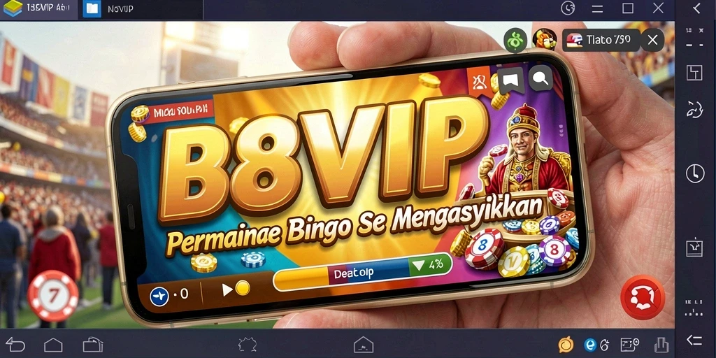 Screenshot gameplay Bingo di B8VIP menampilkan keseruan permainan.