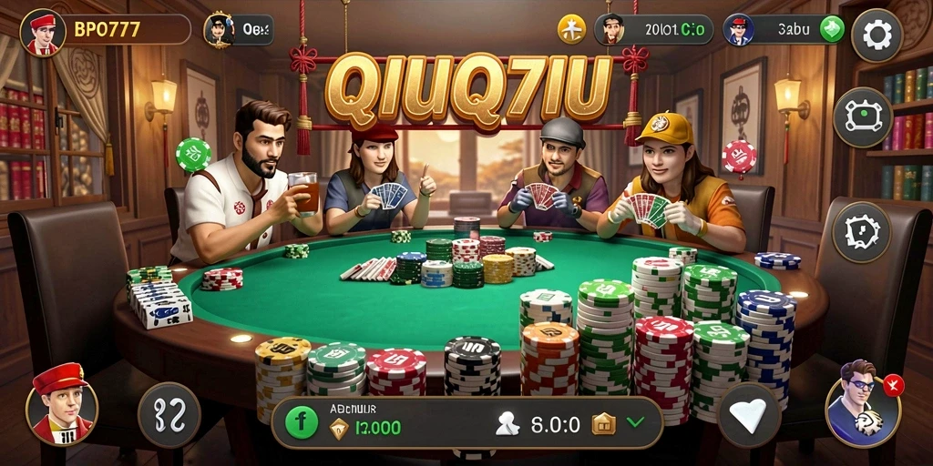 Tampilan gameplay menarik dari BPO777 dengan elemen QiuQiu.