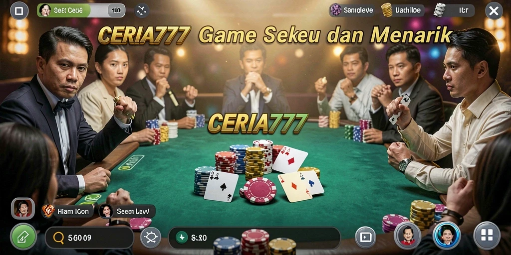 Tampilan menarik dari gameplay Poker CERIA777.