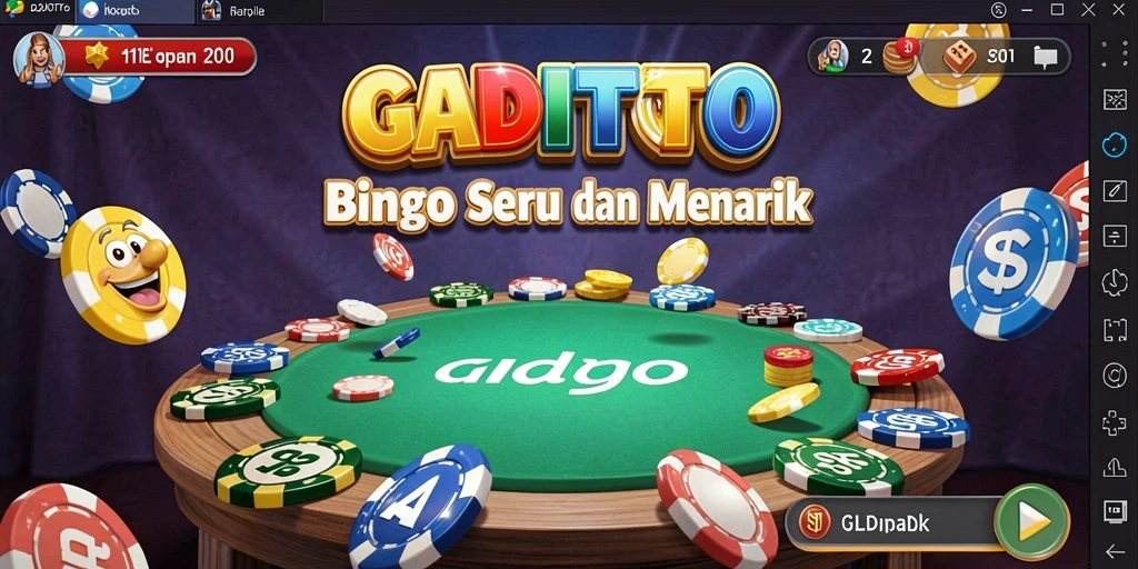 Screenshot gameplay GADAITOTO yang penuh keseruan Bingo.