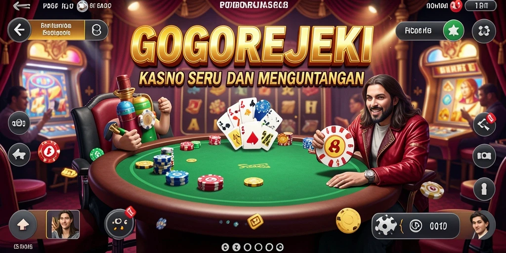 Tampilkan gameplay menegangkan dari GOGOREJEKI di kasino.