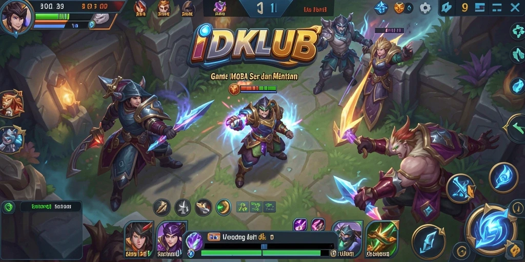 Gameplay seru dan menegangkan dalam IDKLUB MOBA.