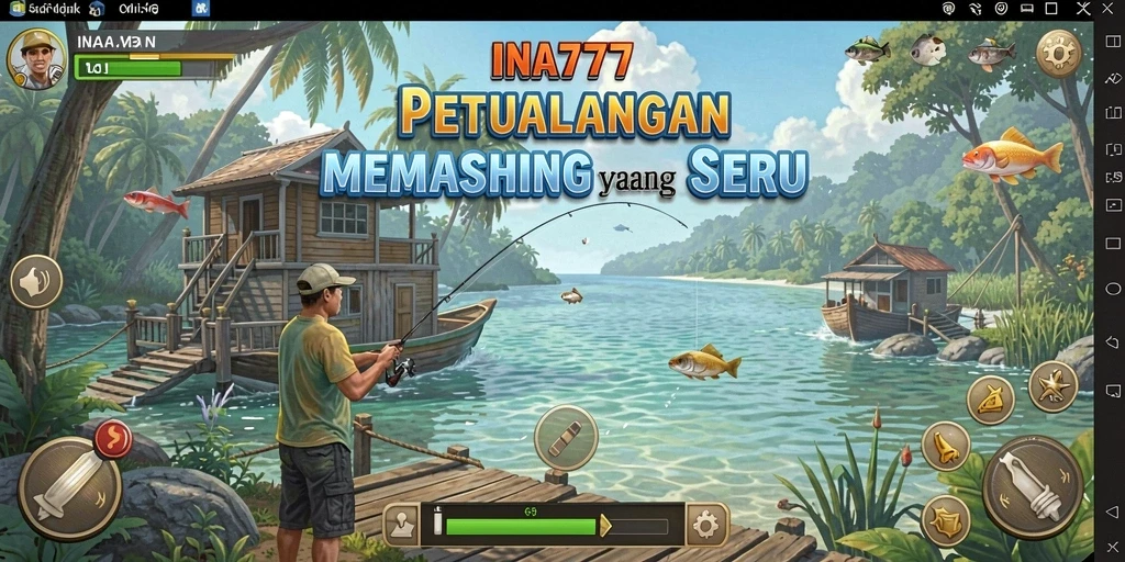 Screenshot menampilkan gameplay seru saat memancing di INA777.