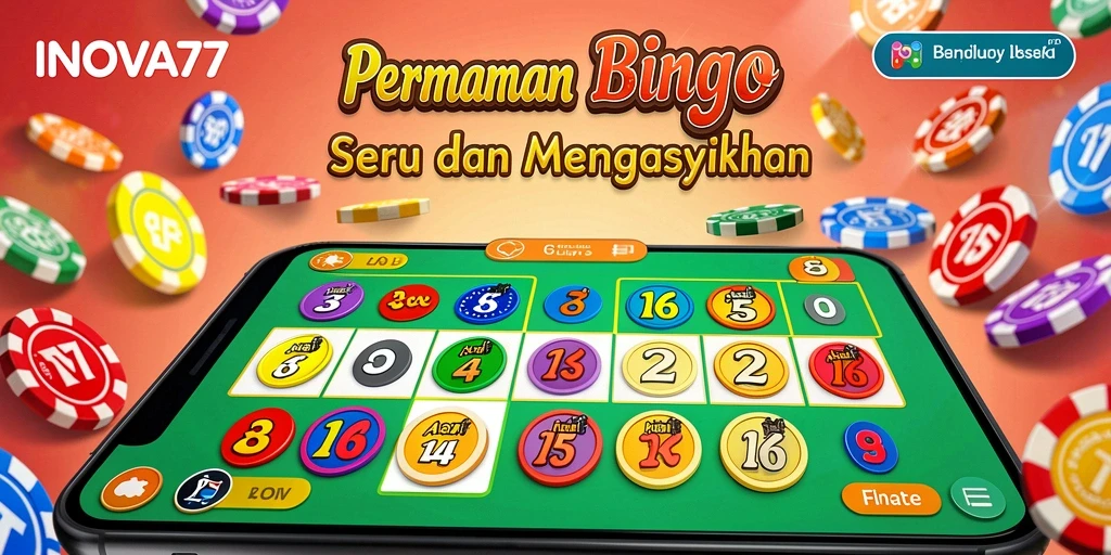 Tangkapan layar utama INOVA77 menampilkan interaksi permainan Bingo yang menarik.