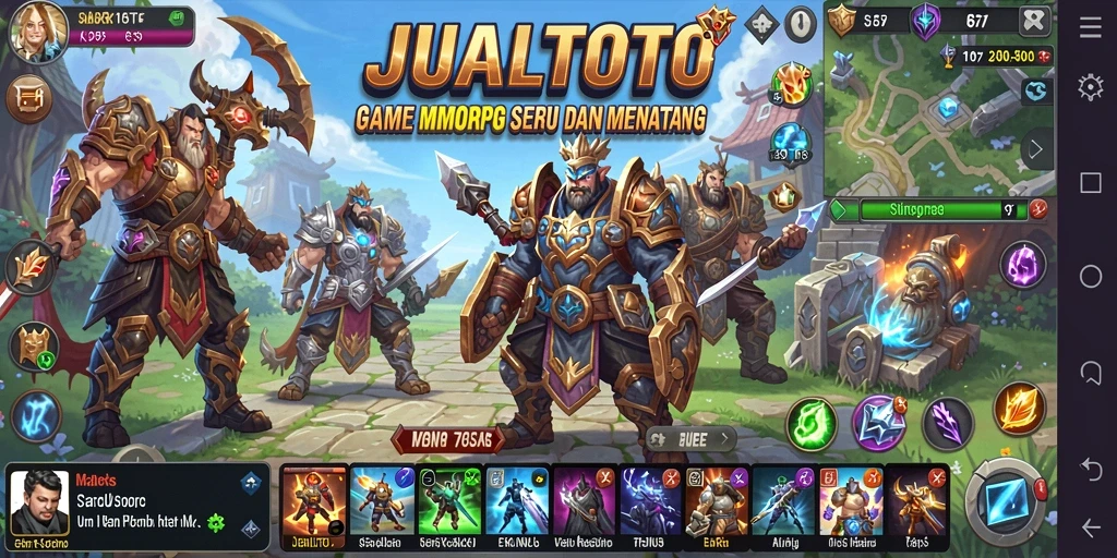 Tampilan gameplay seru dan mendebarkan di JUALTOTO.