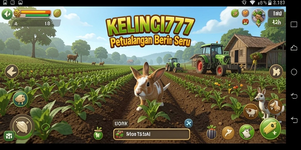 Tampilan gameplay KELINCI777 yang menakjubkan dan penuh warna.