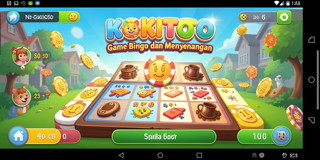 Tampilan gameplay menarik di KOKITOTO dengan suasana Bingo.