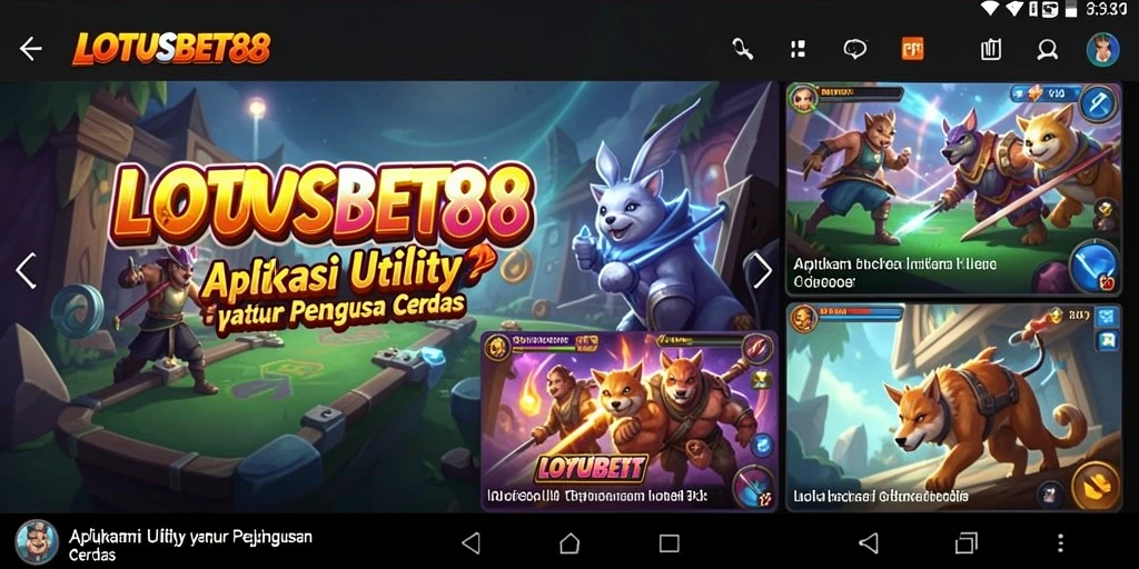 Screenshot utama LOTUSBET88 menampilkan antarmuka aplikasi untuk manajemen tugas.
