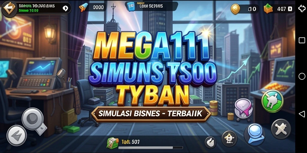 Tampilan gameplay menarik dari MEGA111 yang menunjukkan pengelolaan bisnis Tycoon.