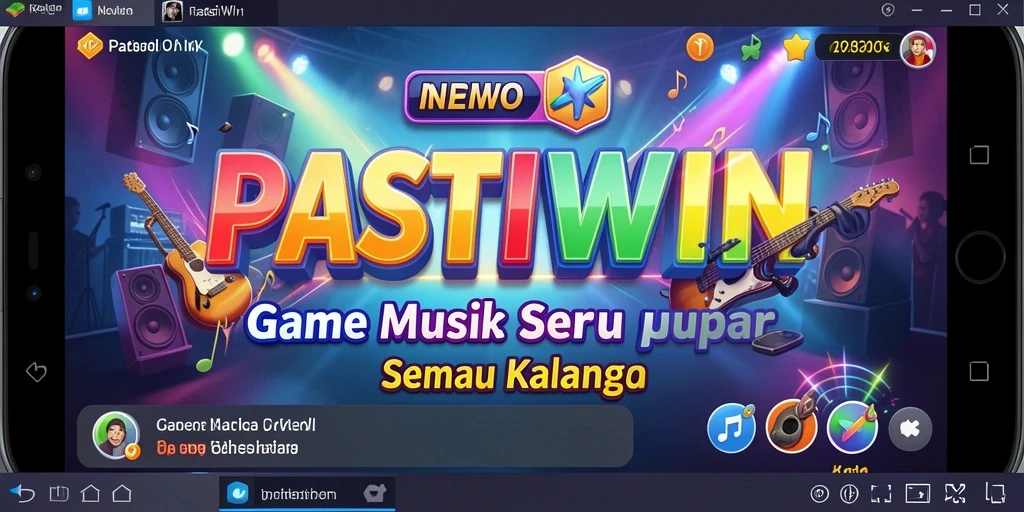 Gameplay PASTIWIN yang penuh melodi dan ritme.