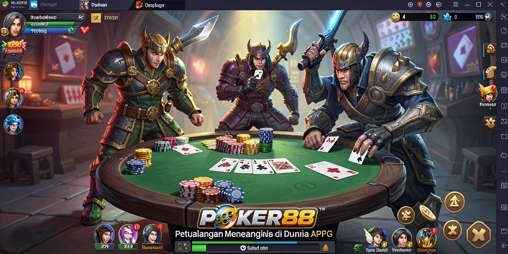 Screenshot POKER88 menunjukkan aksi seru dalam pertarungan ARPG.
