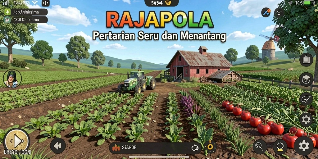 Tampilan gameplay RAJAPOLA yang menarik dan interaktif.