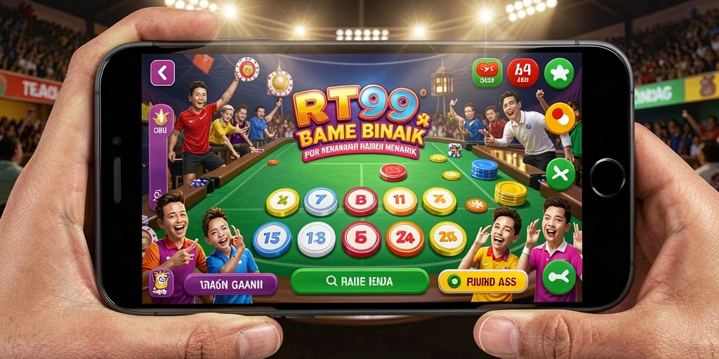 Tampilan gameplay Bingo menarik di RT99 dengan grafis yang cerah.