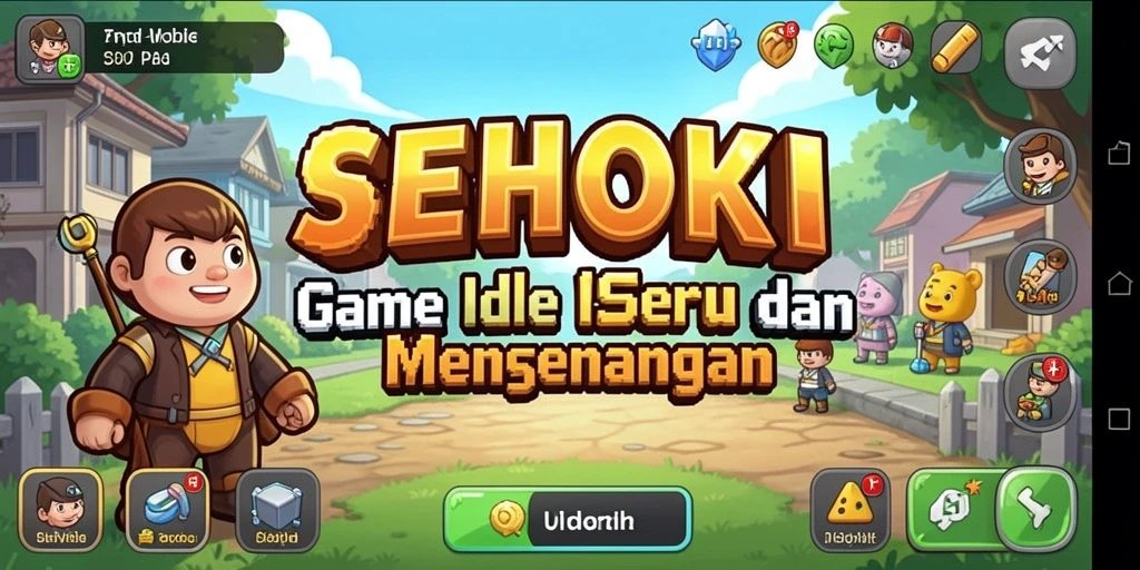 Tampilan gameplay menarik dari SEHOKI dengan karakter yang berkembang.