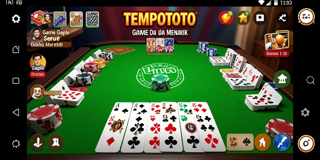 Screenshot gameplay Gaple yang menarik dan seru.