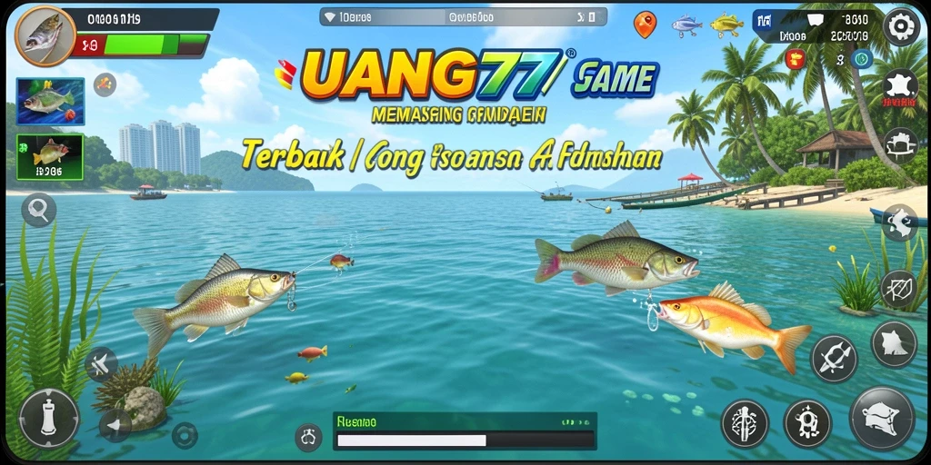 Tangkapan ikan yang megah dalam gameplay UANG77.