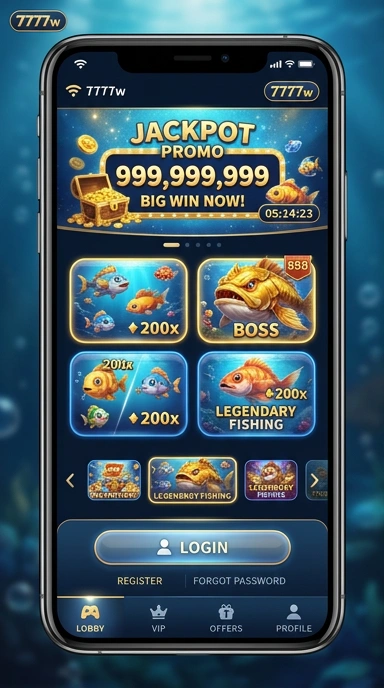 Screenshot fitur unggulan di aplikasi 7777w yang memudahkan navigasi.